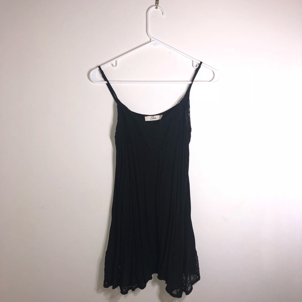Lace Black Tank Top